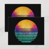 Vintage 80's beach sunset retro (Vorne/Hinten)