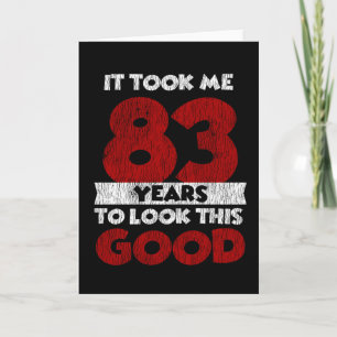 Vintage 83 Jahre alte lustige 83. Geburtstagsgesch Karte