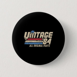 Vintage 84 Retro 41. Geburtstag Top Für Männer 198 Button