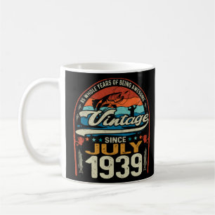 Vintage 85. Geburtstag 85 Jahre alte Angelfreunde Kaffeetasse