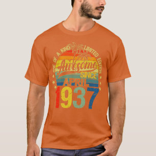 Vintage 85 Jahre alt April 1937 Dekorationen 85. G T-Shirt