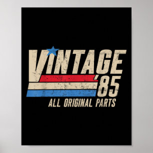Vintage 85 Retro 40. Geburtstag 1985 Papa 40 Für M Poster