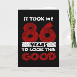 Vintage 86 Jahre alte lustige 86. Geburtstagsgesch Karte