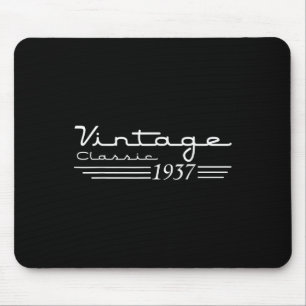 Vintage 88. Geburtstagsdekorationen Vintage 1937 8 Mousepad