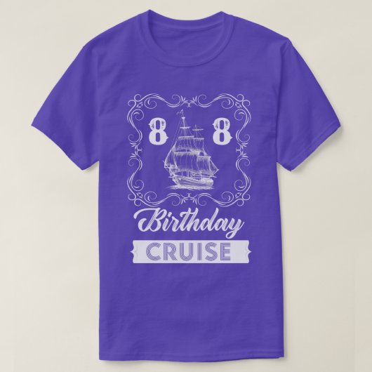 Vintage 88. Geburtstagsfahrt T-Shirt (Design vorne)