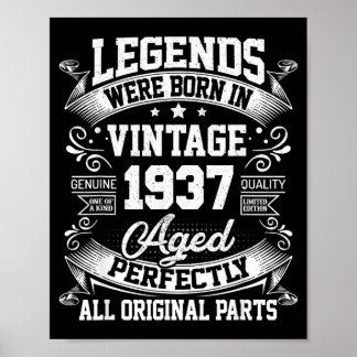Vintage 90 Geburtstagsgeschenke Männer Frauen 90er Poster