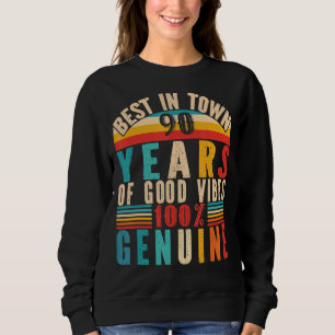 Vintage 90. Geburtstagskleidung Frauen Männer 90. Sweatshirt