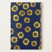 Vintage 90er Jahre Sonnenblume Sonnenblumen Planer (Rückseite)