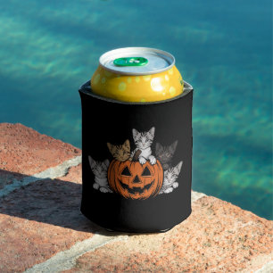 Vintage 90er Katzen Halloween Retro Gruselige Jahr Dosenkühler