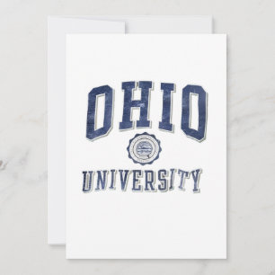 Vintage 90er Ohio University Bobcats Poster Einladung