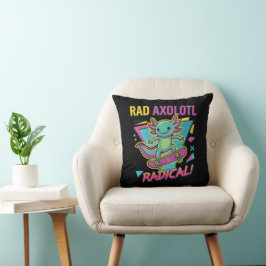 Vintage 90er Stil Axolotl Skateboard Rad Neon Kissen
