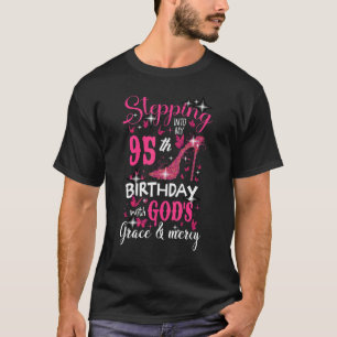 Vintage 95 Jahre alte Geburtstagsfeier Mama Oma Ha T-Shirt