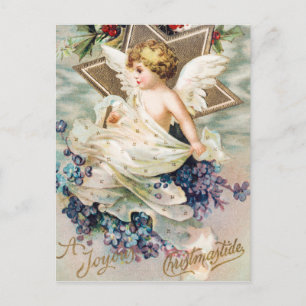 Vintage A Joyous Christmastide (1908) Malerei Feiertagspostkarte