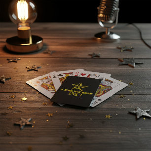 Vintage A Star Was Born 1983 Gelber Stern Spielkarten