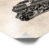 Vintage Abbildung der Nähmaschine 1800 Fotodruck (Ecke)