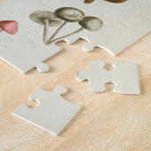 Vintage Abbildung einer Pilzsammlung Puzzle (Seite)
