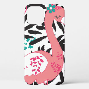 Vintage Abbildung eines Flamingos mit exotischen V Case-Mate iPhone Hülle