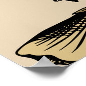 Vintage Abbildung eines Schädels, umgeben und bede Poster (Ecke)