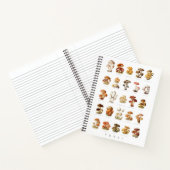 Vintage Abbildung essbare Pilze Notizblock (Innenseite)