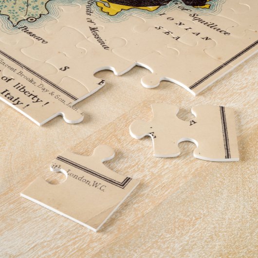 Vintage Abbildung Italiens (1869) Puzzle (Seite)