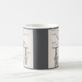 Vintage Abbildung Kaffeetasse (Mittel)