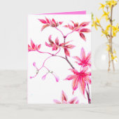 Vintage Abbildung Karte (Gelbe Blume)