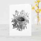 Vintage Abbildung Karte (Gelbe Blume)