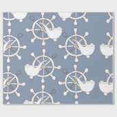 Vintage Abbildung nahtloses Musterrad und tu Geschenkpapier (Flach)