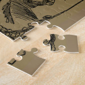 Vintage Abbildung Nebraska (1912) - Tan Puzzle (Seite)