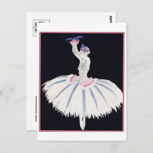 Vintage Abbildung Postcard Postkarte (Vorne/Hinten)