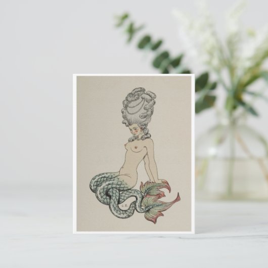 Vintage Abbildung Postcard Postkarte (Stehend Vorderseite)