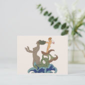 Vintage Abbildung Postcard Postkarte (Stehend Vorderseite)