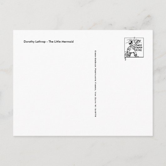 Vintage Abbildung Postcard Postkarte (Rückseite)