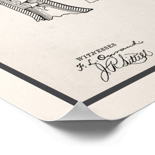 Vintage Abbildung Poster (Ecke)