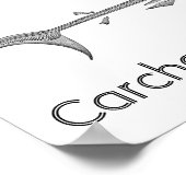 Vintage Abbildung - Skelett von Weißhais Poster (Ecke)