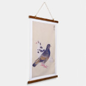 Vintage Abbildung: Taube Wandteppich Mit Holzrahmen (Gewinkelt)