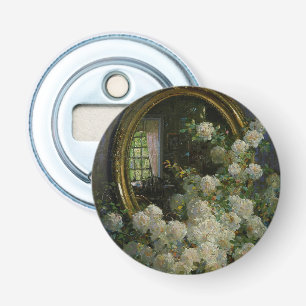 Vintage Abbott Fuller Graves Blumen und Spiegel Flaschenöffner