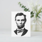 Vintage Abe Lincoln Postkarte (Stehend Vorderseite)