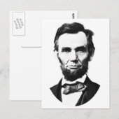 Vintage Abe Lincoln Postkarte (Vorne/Hinten)