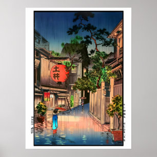 Vintage-Abend in Ushigome Kagurazaka Poster