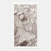 Vintage Abenteuer Alice im Wunderland (1907) Serviette (Vorderseite)