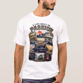 Vintage-Abenteuer-Auto-Grafik Retro-Straßen-Trip-V T-Shirt