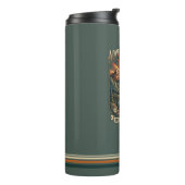Vintage-Abenteuer warten Retro Thermosbecher (Nach links gedreht)