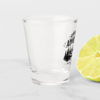 Vintage-Abenteuer wartet Shot-Glas-Design Schnapsglas