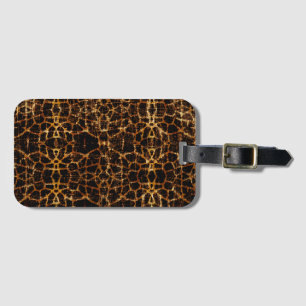 Vintage abgenutzt Grunge Giraffe Tierdruck Gepäckanhänger