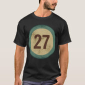 Vintage abgenutzte Nummer 27 T-Shirt (Vorderseite)