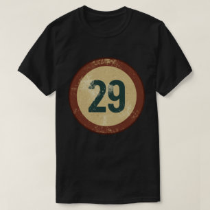 Vintage abgenutzte Nummer 29 T-Shirt