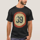 Vintage abgenutzte Nummer 39 T-Shirt (Vorderseite)