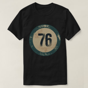 Vintage abgenutzte Nummer 76 T-Shirt