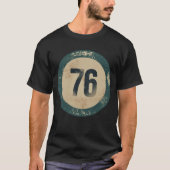 Vintage abgenutzte Nummer 76 T-Shirt (Vorderseite)